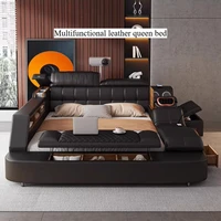 Lit unique pour chambre à coucher, coiffeuse de luxe multifonctionnelle avec espace de rangement, Cama De Lujo Para Dormitorio, accessoires pour la maison 1