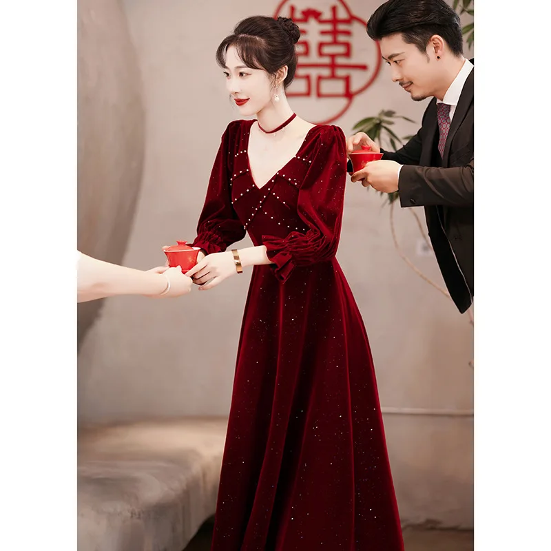 θ ߱ ź  Cheongsam ̵   巹 3/4  v- Qipao   Vestidos  佺Ÿ