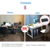 KCEVE 4K USB 2.0 KVM Switch,2 In 1 Out HDMI+USB KVM Switch Support HD 2 Computer Share 1 Monitor 1 Set Keyboard Mouse Printer 3