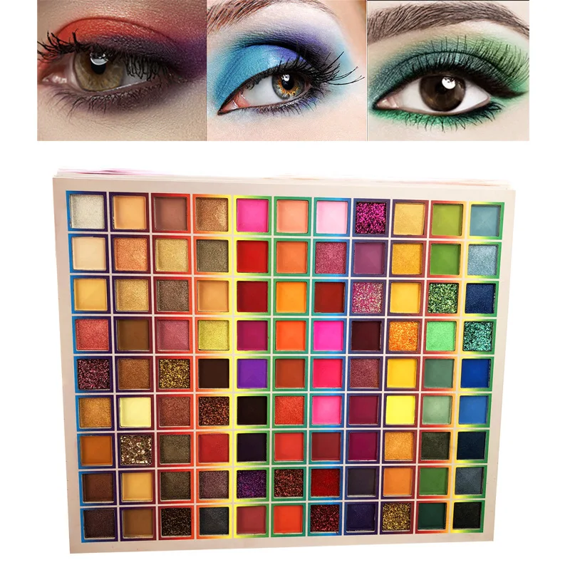

New 99 Colors Eyeshadow Palette Glitter Shimmer Eye Shadow Powder Matte Glitter Easy To Color Eyeshadow Palette Cosmetic Makeup