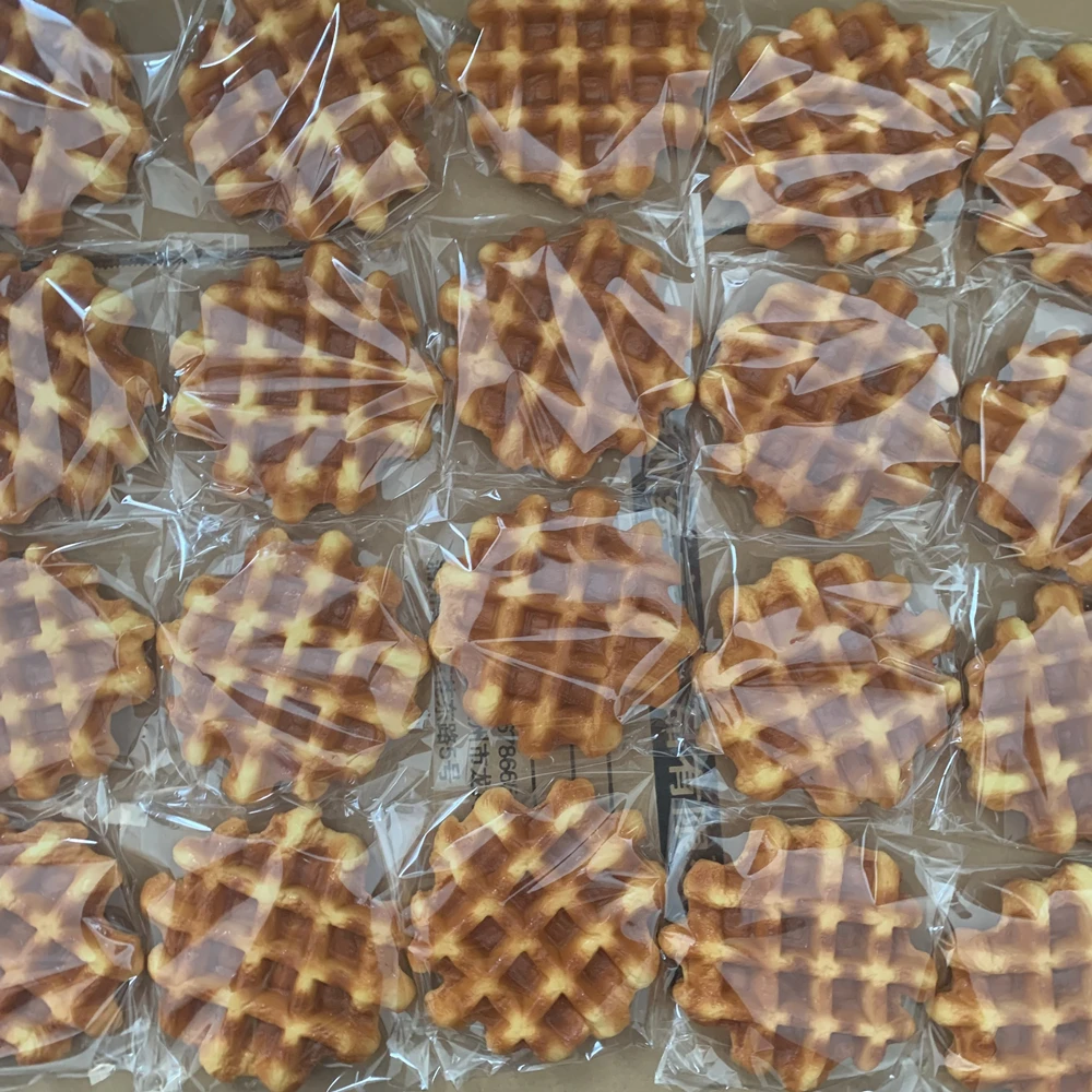 Künstlicher simulierter Karamell-Brunch, künstliche belgische Waffel, Frühstück, Café, Modell, Dessert, Creme, Display, DIY-Schrank, Dekoration, Dim – Detail 19