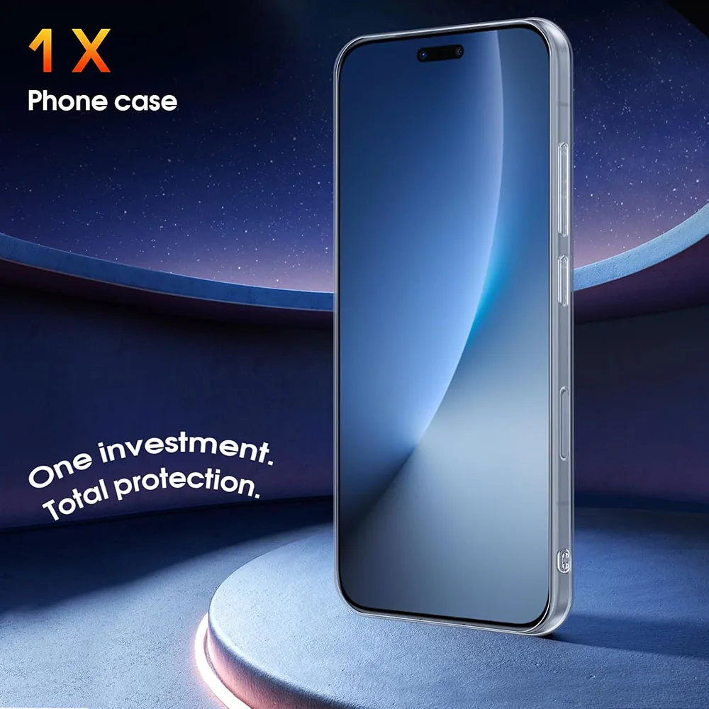 Ultra-Thin Silicone Soft Shockproof Case - Clear TPU Protective Shell