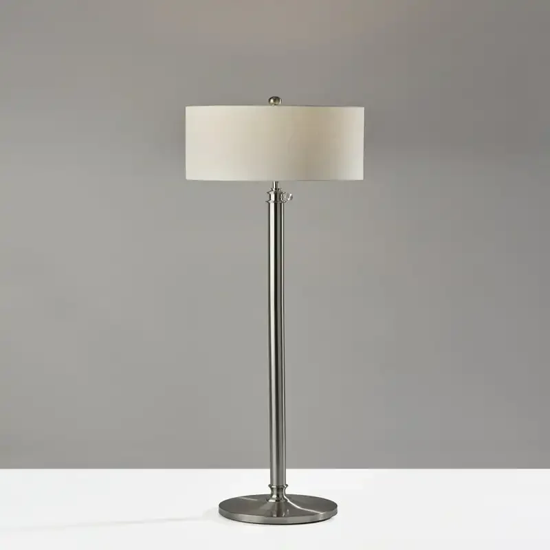 

Floor Lamp with Brushed Steel Metal