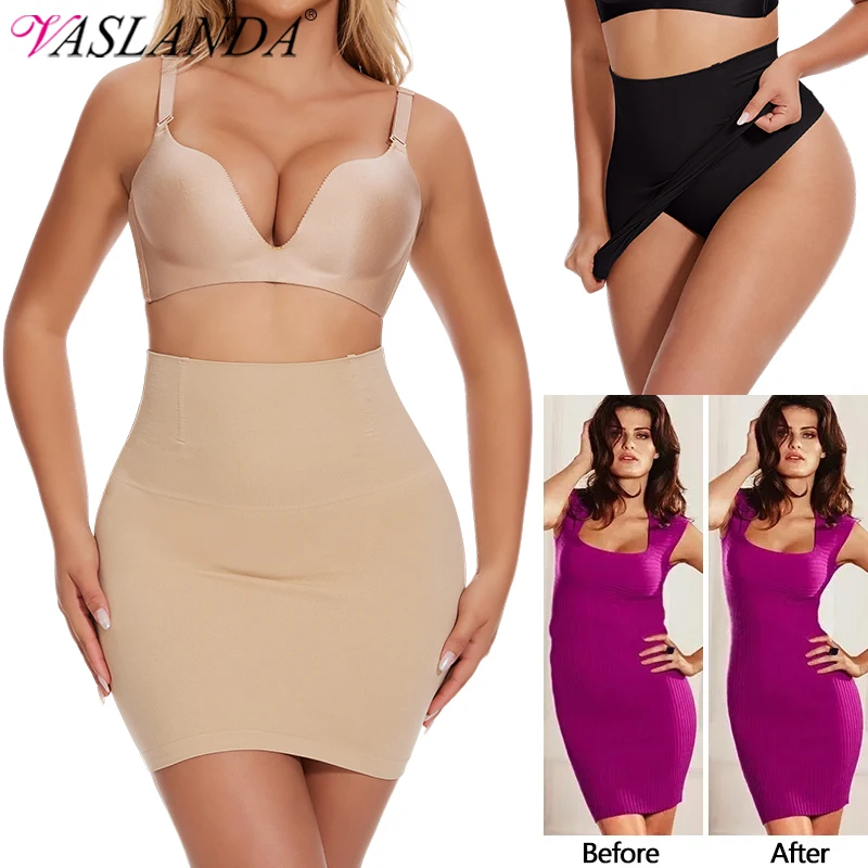 Dress Slip Under Dresses Half Slip Tummy Control Seamless Slimming Body Shaper