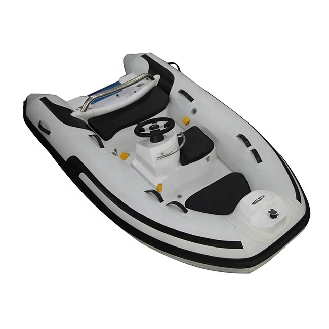10ft Rowing CE Europe PVC/Hypalon Orca Fiberglass Double Hull Inflatable Boat 3Capacity RIB300