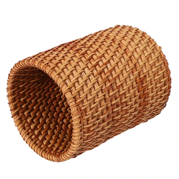 Rattan Chopsticks Tube Shovel Spoons Bucket Dinner Knives Forks Tableware Storage Box Home Storage Baskets Organizer 4