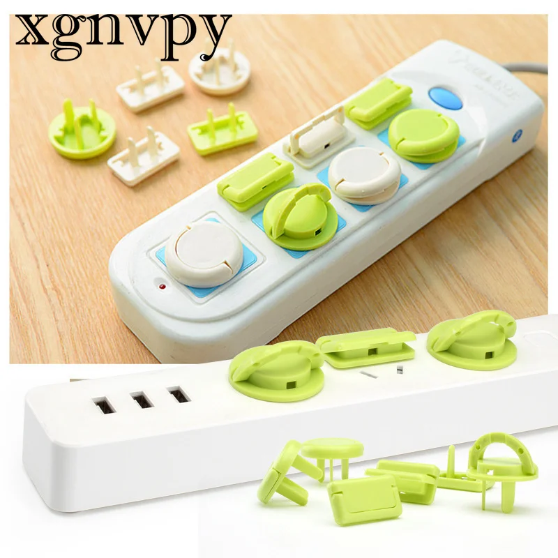 xgnvpy 5 PCS Power Outlet Safety Cover Guards for Baby Kids Child Protection Anti-Shock Rotate Plug Protectors Safe to Use