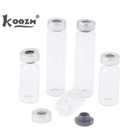 10 Pack 5/10/20ml Sealed Sample Vials Transparent Glass Vials With Self Healing Injection Port 1