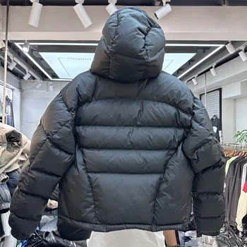 Winter hooded down jacket