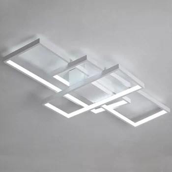 Modern LED Ceiling Light Flush Mount Kitchen Bedroom Down Lighting Fixture Indoor Lamp 72W with Remote Control 2