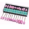 12Pcs Nail Drill Bits quartz stone Head Replacement  For Pedicure Electric Manicure device Accessories Mill File NAD040 2