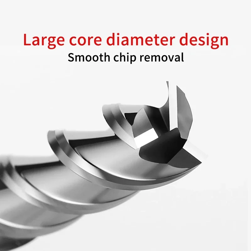3F End Mill Aluminum 4mm 6mm 8mm 10mm 12mm 14mm 16mm 18mm 20mm HRC55 Carbide Milling Cutter Tungsten Steel Endmills CNC Tools