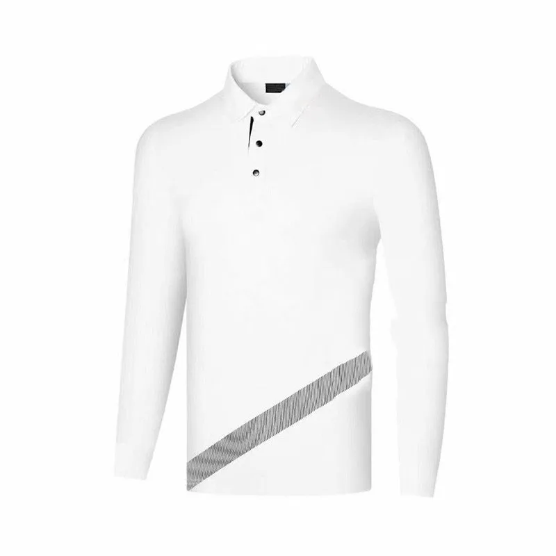 Golf Apparel JL Men's Sports and Leisure Outdoor Breathable Quick-Drying Anti-Shrink T-Shirt Polo Top High Quality Long Sleeves