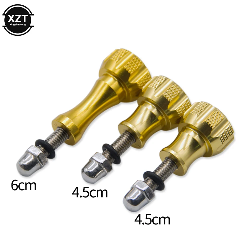 Aluminum Thumb Knob Bolt Screw 3Pcs For GoPro Hero 7 6 5 4 Xiaomi Yi 4K Sjcam SJ4000 H9 Case Tripod Mount Cam Accessory
