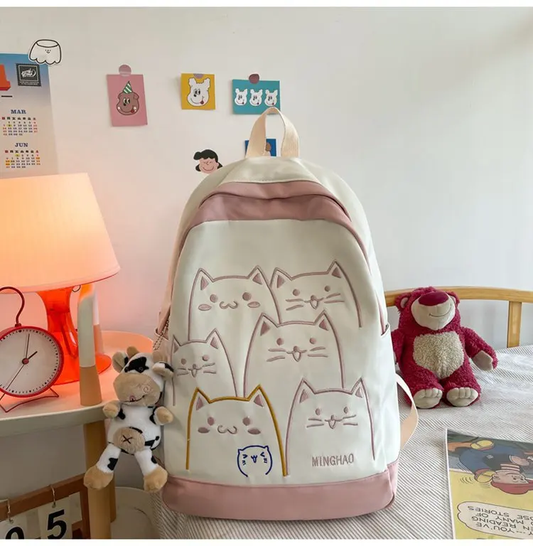 Kawaii Korea Style Cats Pastel Backpack - Limited Edition