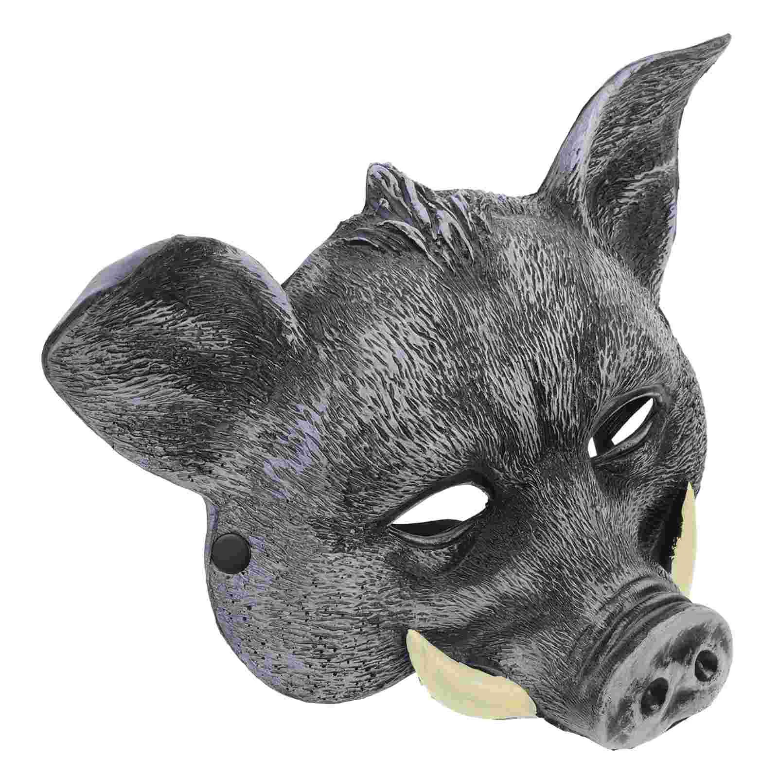 

Halloween Animal Mask Wild Boar Design Mask Wild Boar Cosplay Decorative Mask Carnival Party Performance Mask Costume Accessory