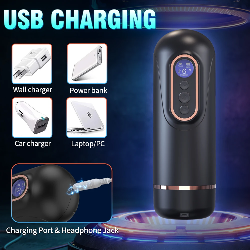 Automatic Male Masturbators Cup Telescopic Rotation Sucking Blowjob Vagina Heating Pocket Cat Penis Piston Masturbation AdultToy