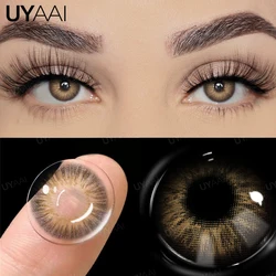 Natural Beauty Green & Gray Contact Lenses (OMG Brown)
