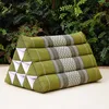 Handmade Thai Triangle Cushion 50x30x30cm Comfortable Backrest for TV or Reading Incline Pillow for Relaxing Indoor or Outdoor 6