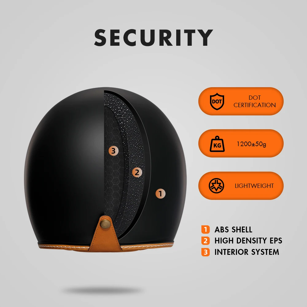 ��Ʈ�� 3/4 ���� ���̽� ���� ������� ���, CYRIL B206 �淮 ���ο� ��Ƽ�� ��Ʈ ���, DOT ECE ����