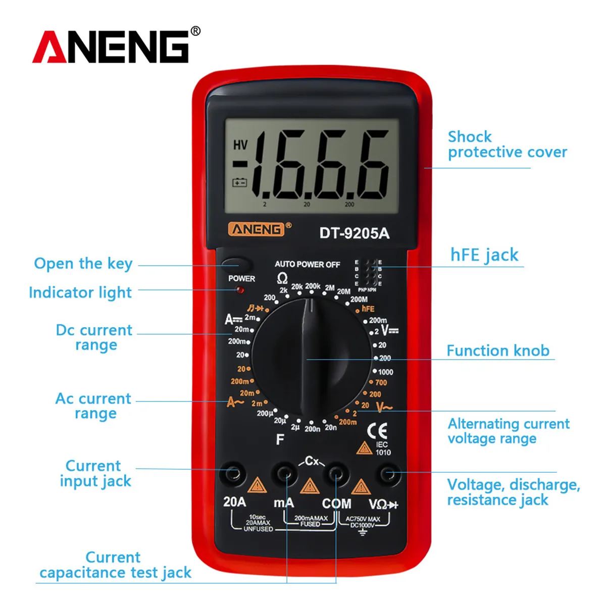 Новинка Цифровой профессиональный мультиметр True RMS тестер