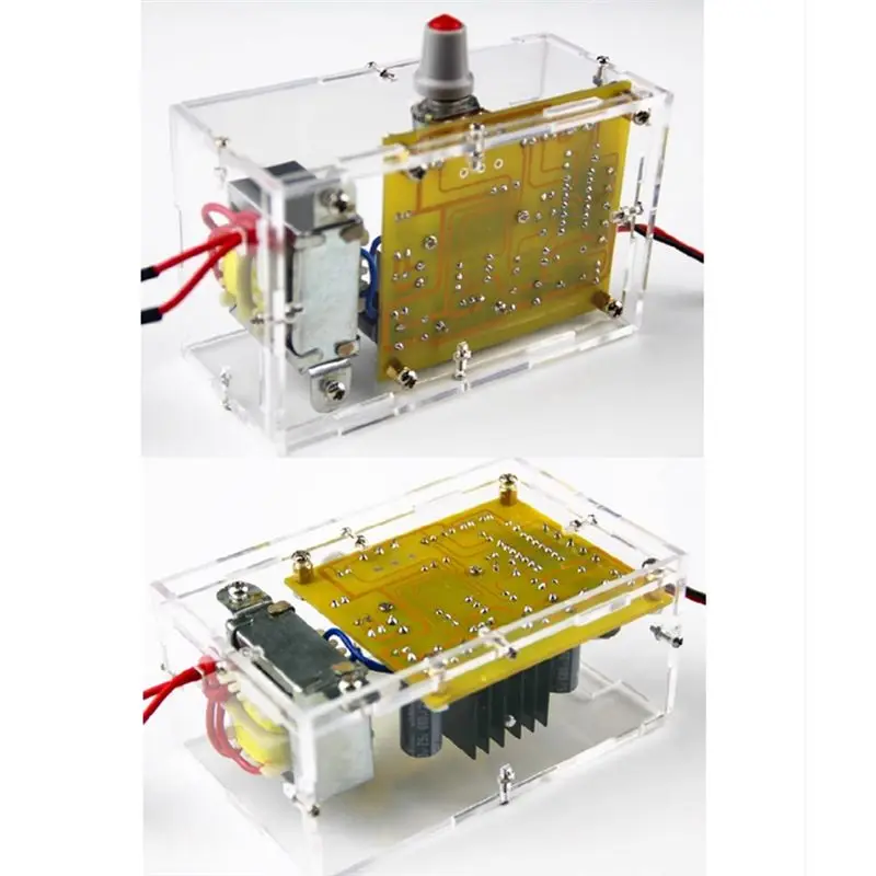 【빅딜】LM317 가변 전압 조절 전원 공급 장치 DIY 키트 AC 220V 안정화 전원 공급 장치 실험실 EU 플러그