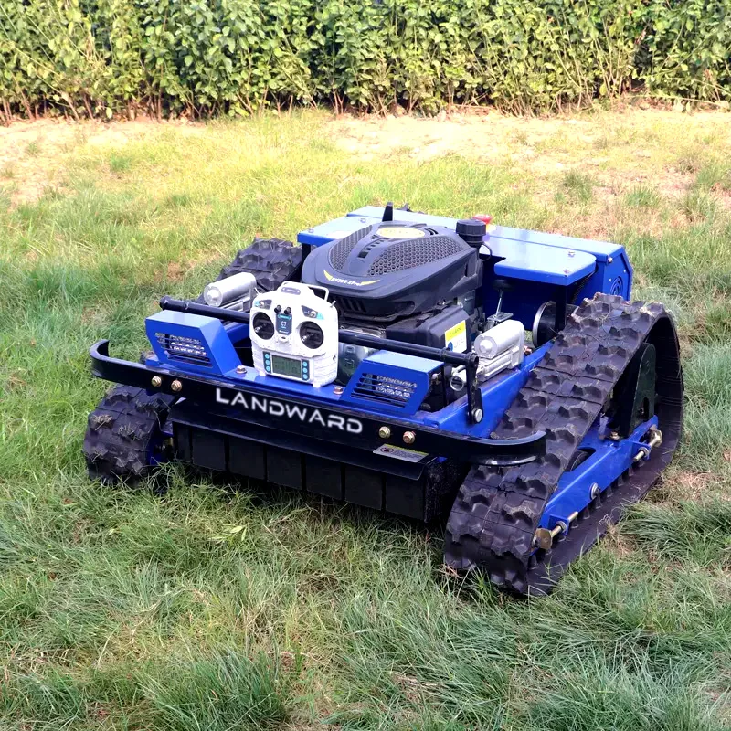 Small Crawler Lawn Mower Agricultural Weeding Robot Home Garden Wireless Remote Control Lawn Mower China Makes