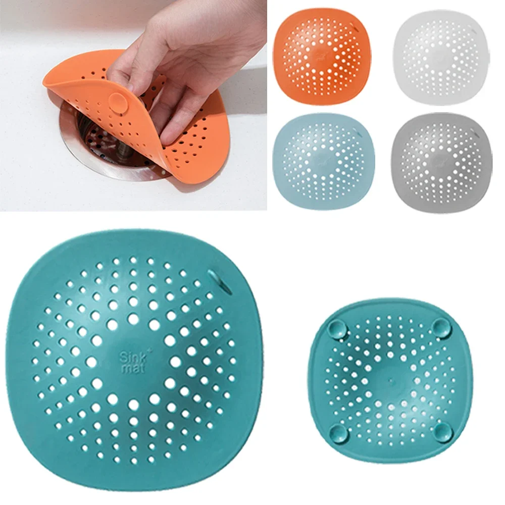 Sink strainer Multi-Purpose Sink Strainer Anti-Clogging Drain Cover Odor-Proof Design for Kitchen & Bathroom Durable Plastic Mesh Filter