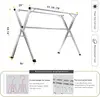 Clothes Drying Rack for Laundry Foldable, 79 inch Stainless Steel Pool Towel Rack Outdoor Free Standing Clothing Hanger Indoor 6