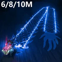 6/8/10m 3D Lighting Chinese Dance Dragon Set Outdoor Fitness Stage Performance Ribbons Props New Year Gift Funny Wu Long Toys 2