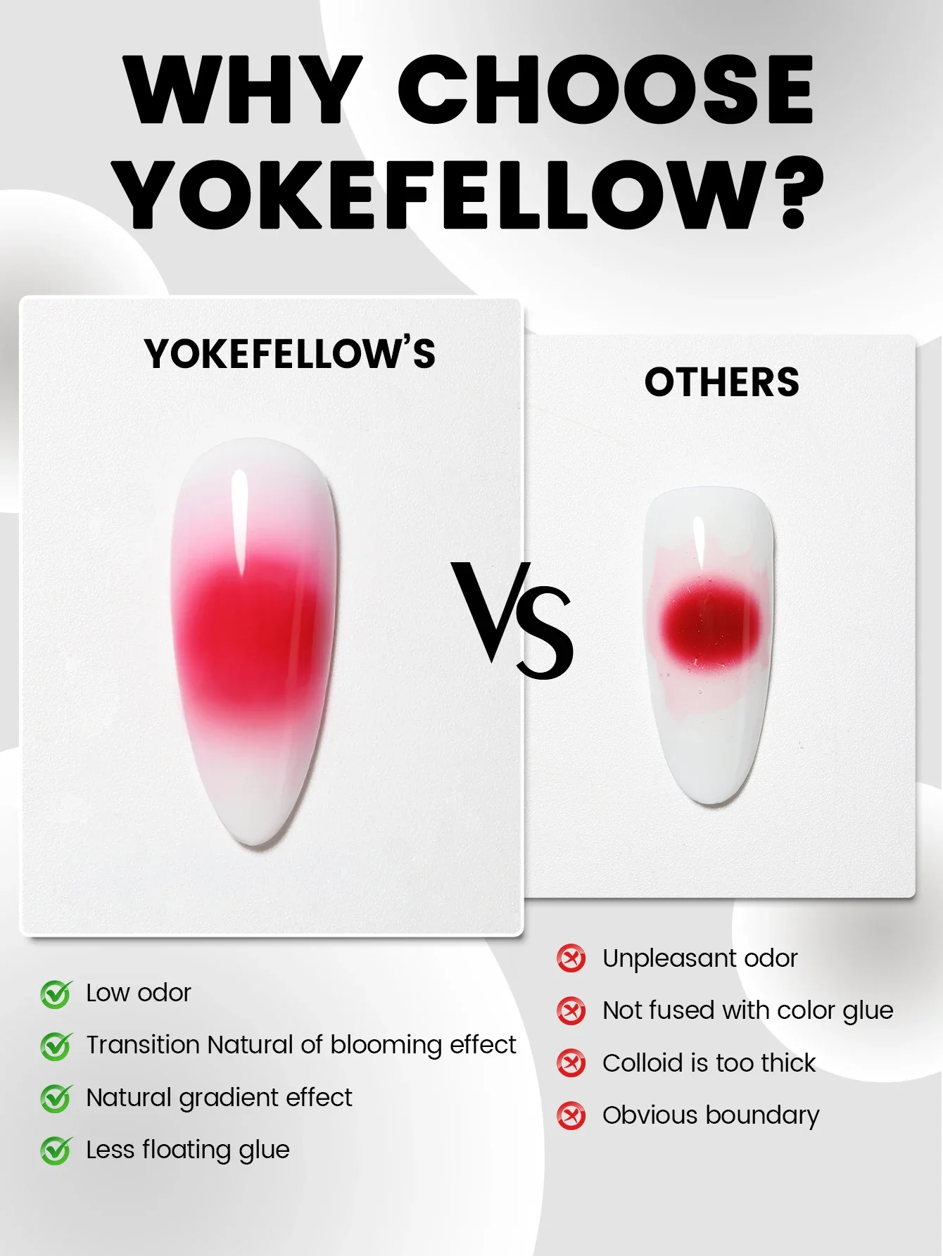 YOKEFELLOW 16ML Blooming Gel Nail Polish Flower Watercolor Marble Smudge Effect Translucent Function GEL For Nail Art DIY Design 6