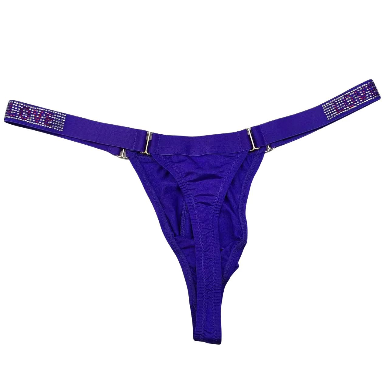 Men's Thong G-String Underwear Hot Thong T-Back Nylon Stretch Comfortable Briefs Low-Rise Bulge Pouch Panties Adjustable Waist