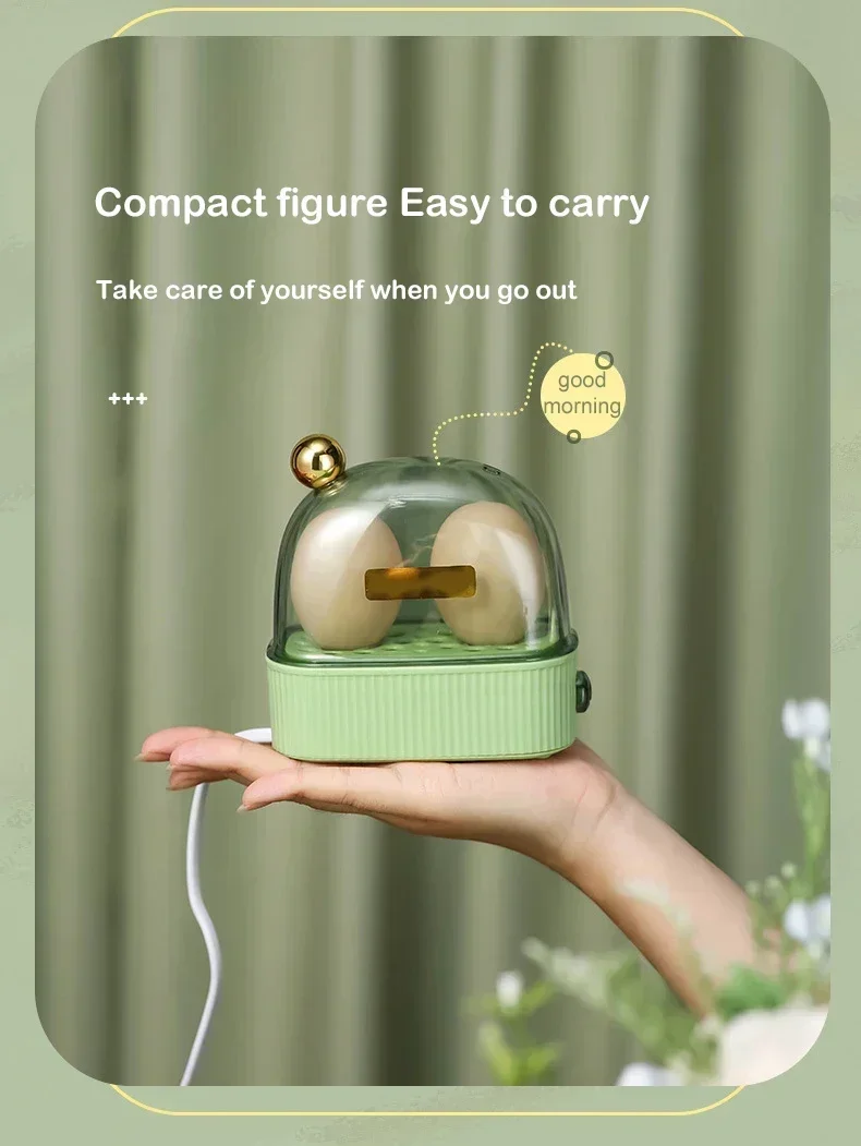 Description Picture 4 of item120W 220V Electric Egg Boiler Poacher Automatic Power Off Mini Breakfast Machine Egg Cookers 2 Eggs Portable Food Steamer