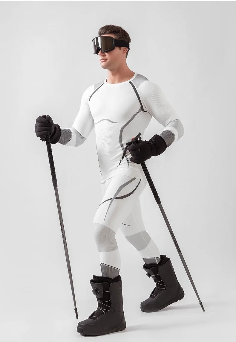 Goexplore Winter Ski Thermal Underwear Sets Men Women Sweat wicking Breathable Quick Dry Tracksuit Ski Thermo Long suit