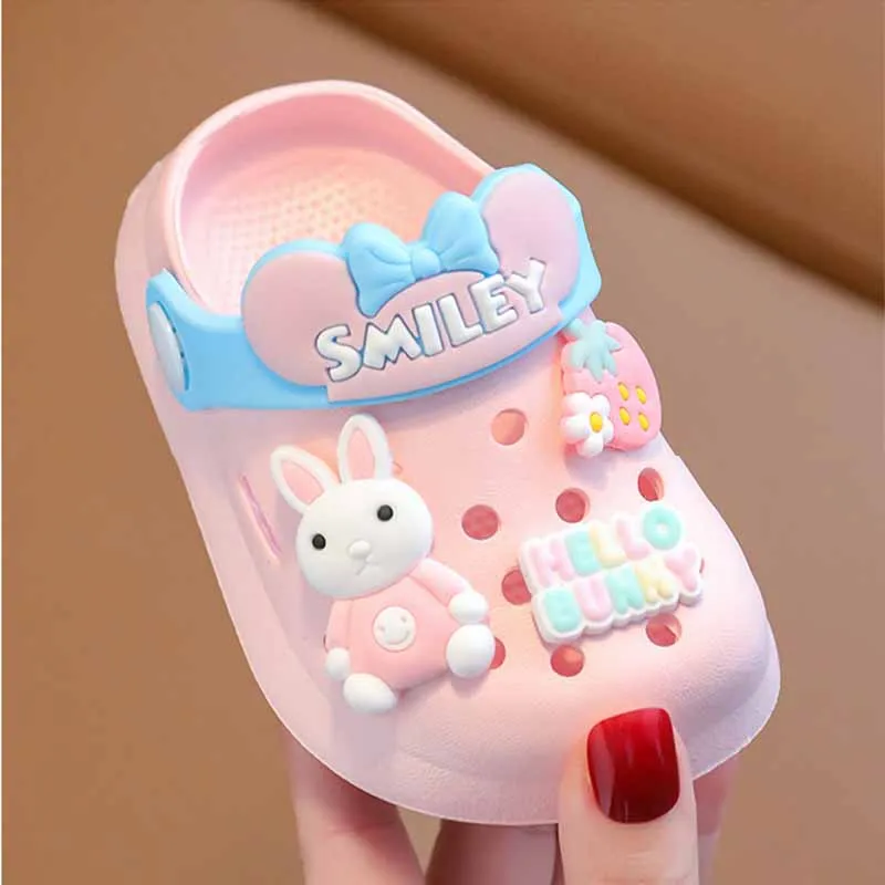 Cartoon Beach Children's Sandals Boys and Girls Summer Non Slip Soft Soled Indoor Shoes Kids Household Sandals Baby Slippers