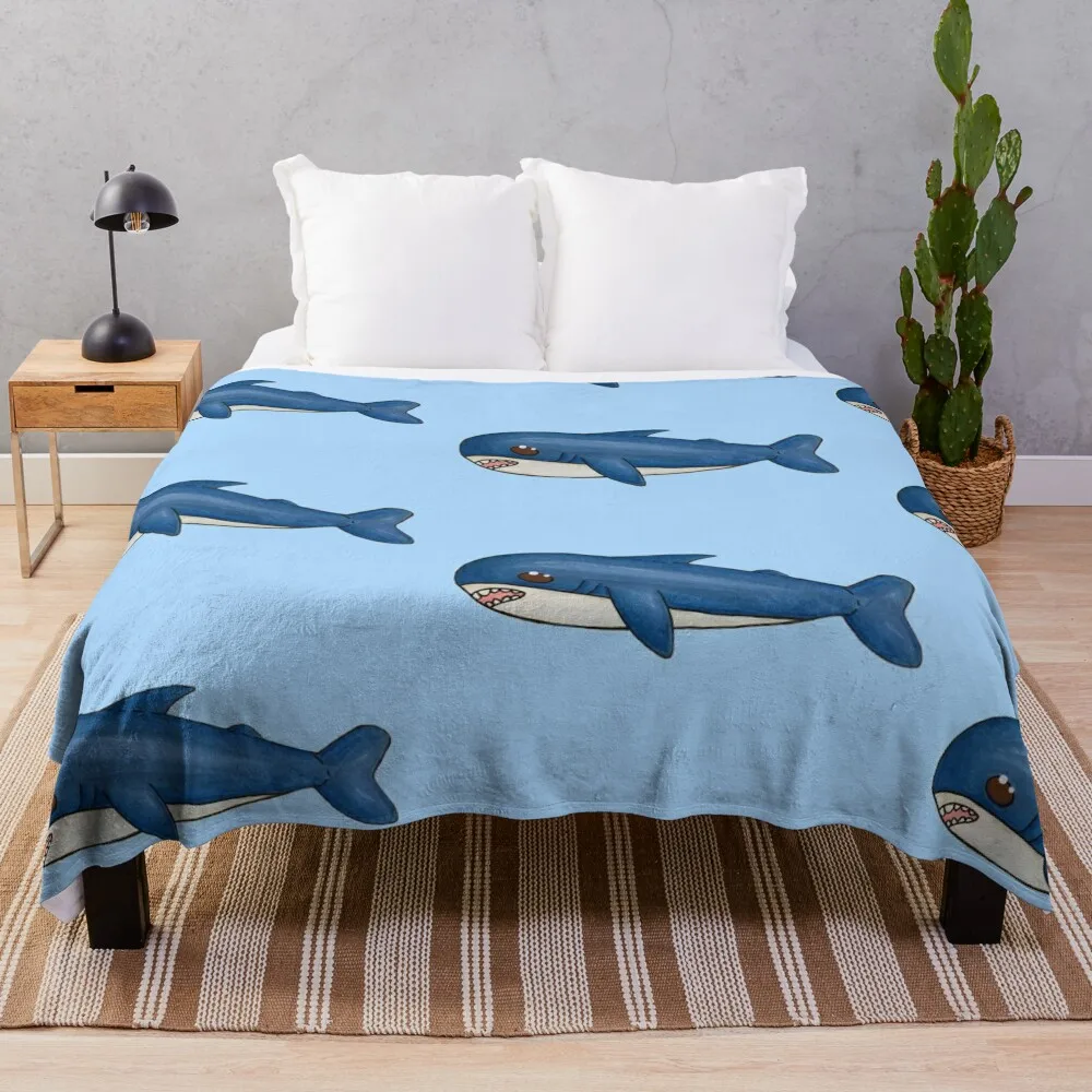 

Lil Sharky Throw Blanket Personalized Gift Luxury Designer Blankets