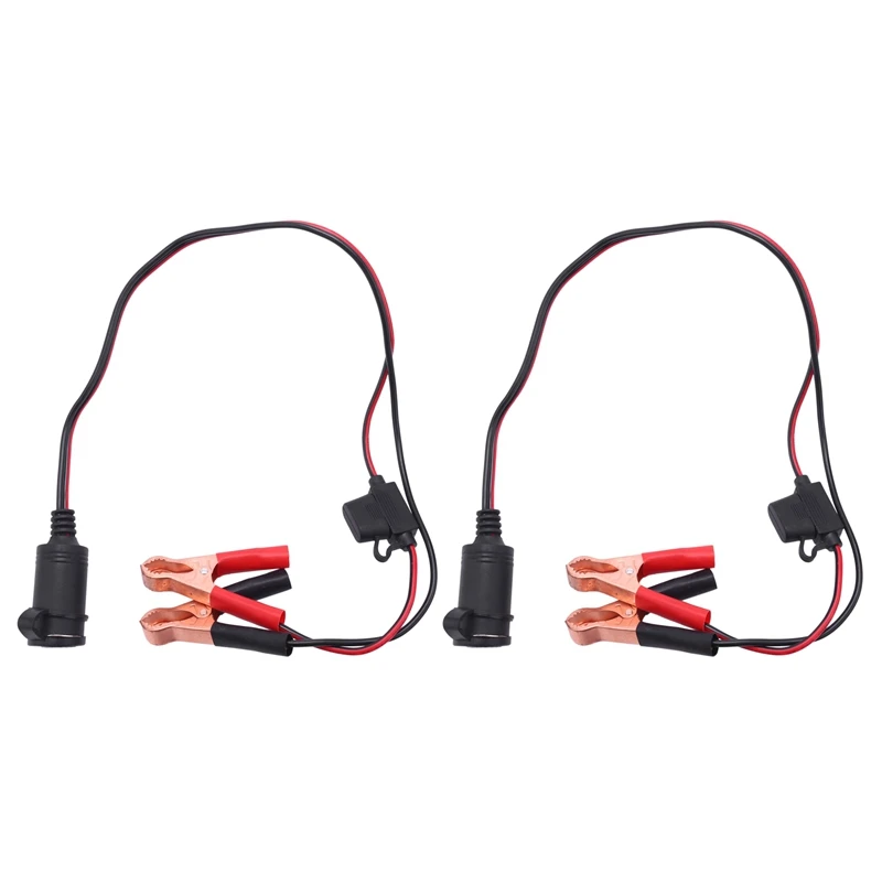 

2x2 фута, 12 В, 24 В, Женский адаптер, 10 А, зажимы типа «крокодил», удлинитель для автомобильного аккумулятора