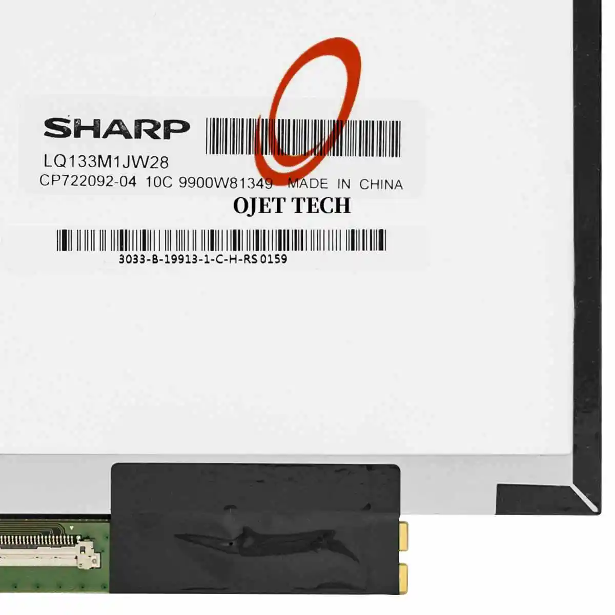 Painel Matriz Lcd para Laptop Display Led Sharp Lq133m1jw28 Cp72209204 72 Ntsc Full-hd 1920x1080 30pins 133 em Ips - Imagem 3