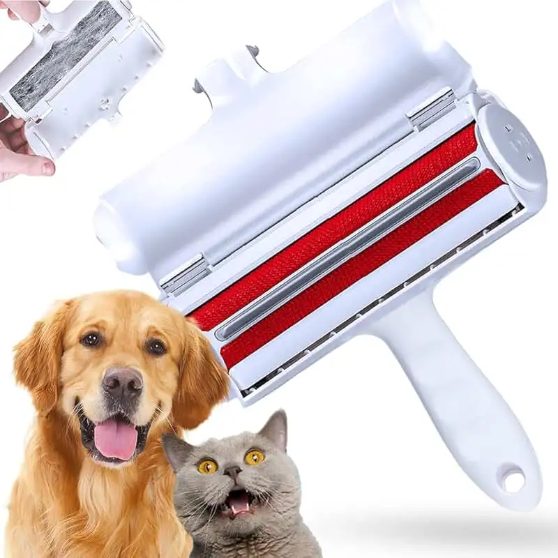 Pet hair remover for cats and dogs reusable self-cleaning cotton plush roller set suitable for beds sofas carpets cat beds Pet hair remover for cats and dogs reusable self-cleaning cotton plush roller set suitable for beds sofas carpets cat beds