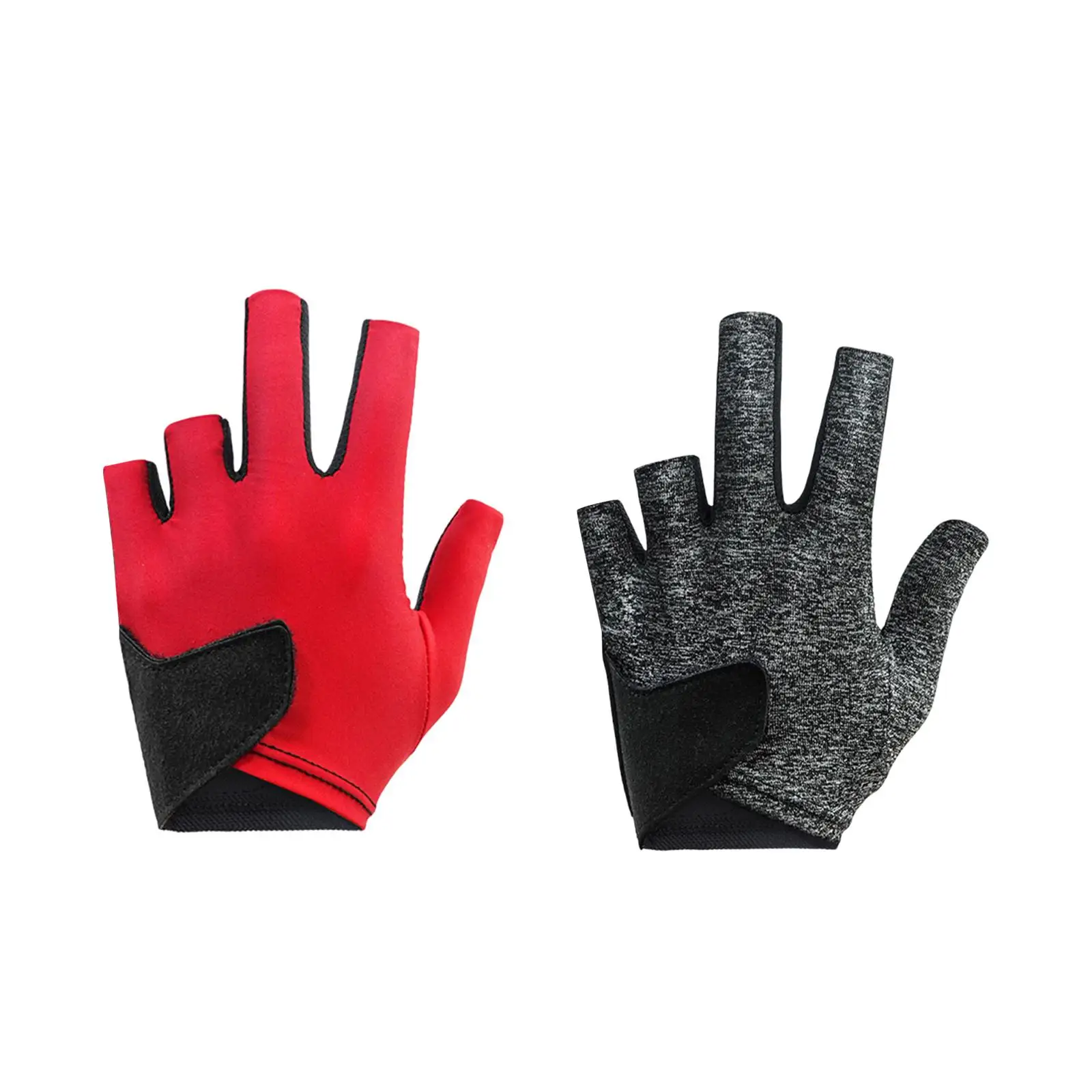 Billiards Glove Left Hand Professional Non Slip Snooker Sport Glove Pool Glove Five Finger for Shooters Teens Sports Accessories
