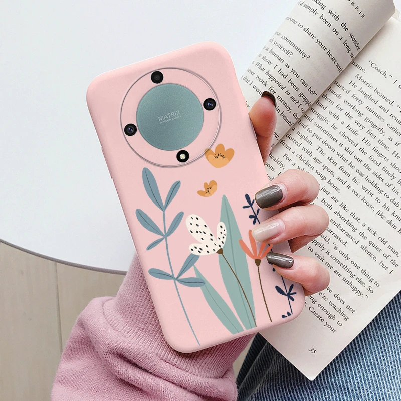 Charming Love Heart Daisy Flowers Silicone Soft Cute Cartoon Phone Case