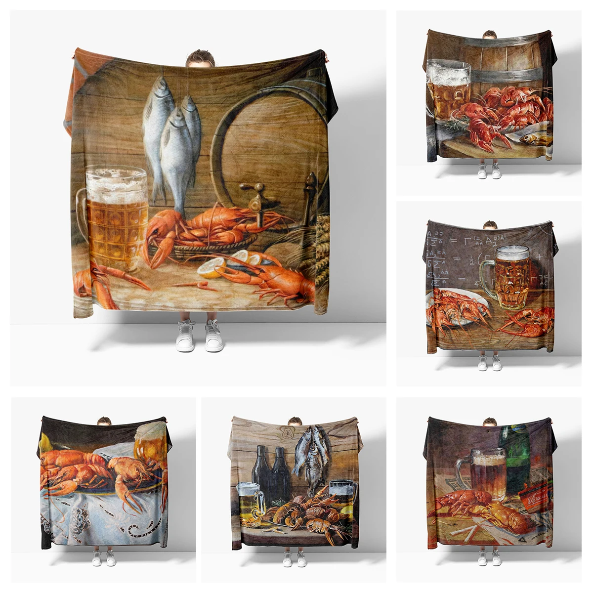 

Home decoration plush Sofa blanket Oil painting style Bedspread on the bed anime fluffy soft blankets thick blanket for winte