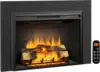 Carl 39 Inches with Trim Kit Electric Fireplace Insert Fireplace Heater 750/1500W Fire Crackling Sound Remote Control Black 1