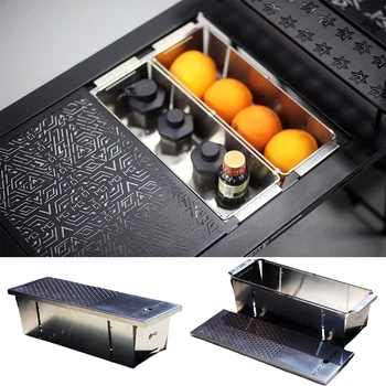 접이식 IGT 0.5 유닛 스테인레스 스틸 보관함, 캠핑 경량 배수 바구니, 휴대용 야외 주방 IGT 테이블 액세서리