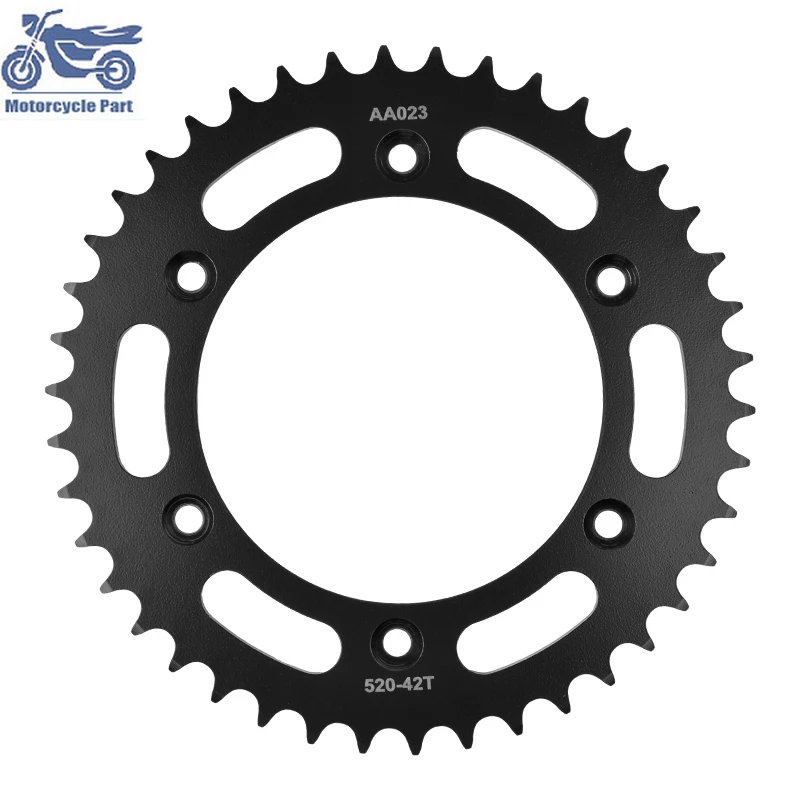 

For Husaberg FS 450 E FS450E 2004-2008 FC 550 FC550 6 Speed 2003-2004 Motorcycle Rear Sprocket 20CrMnTi 520-42T 520 Chain 42T