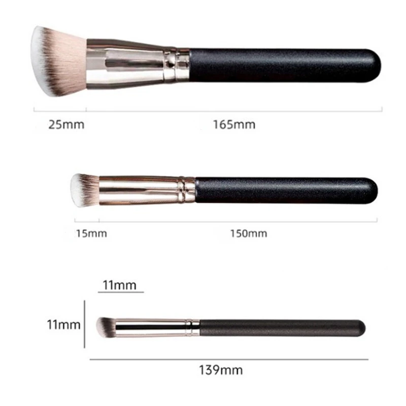 Makeup Brush 170/270 Face Cosmetic Brush Foundation Powder Makeup Brush Flat Top Concealer Powder Female Make Up Brushes Black Beauty Tool