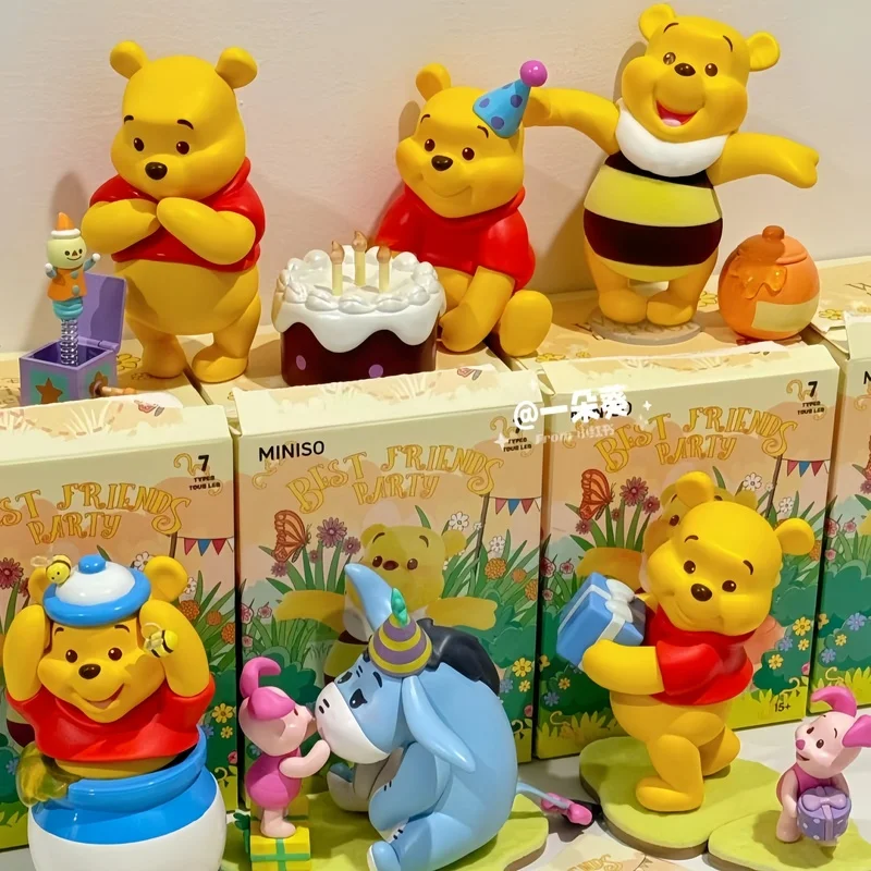 

Genuine Miniso Disney Blind Box Winnie The Pooh Blind Mysterious Surprise Box Figure Tigger Eeyore Piglet Cute Model Toy Gift