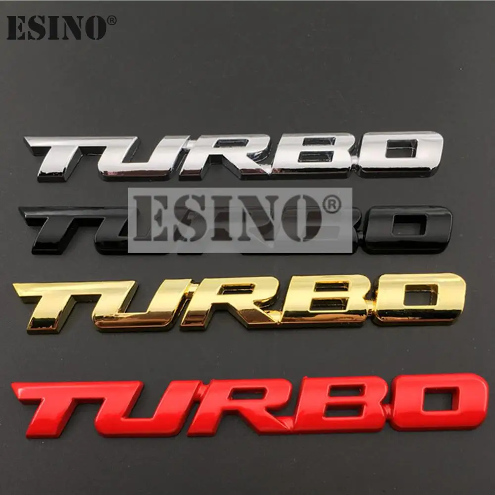 New Car Styling Car Turbo Boost Loading Boosting 3d Metal Chrome Zinc ...