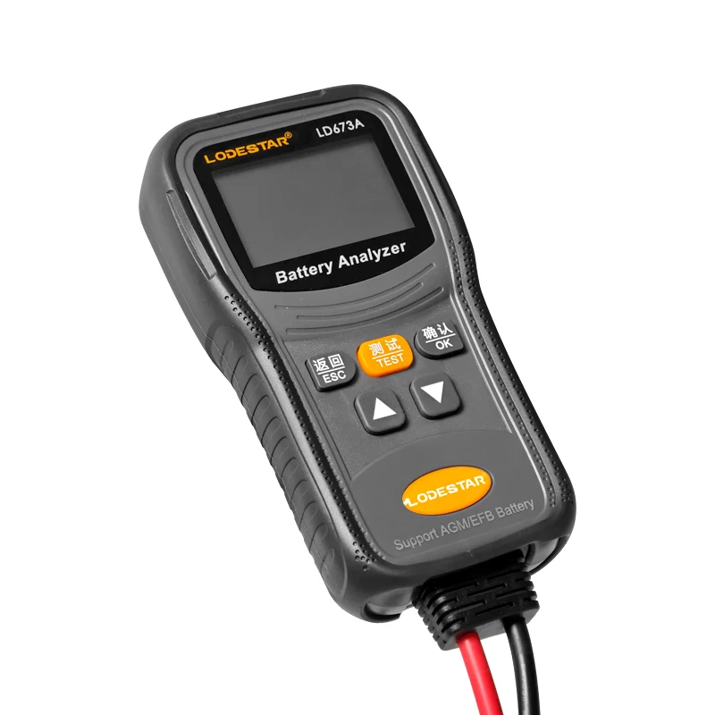 LODESTSR LD673A 자동차 배터리 테스터 12V 24V DC 부하 테스트 용량 측정기 충전 회로 크랭킹 테스트용 배터리 검사기