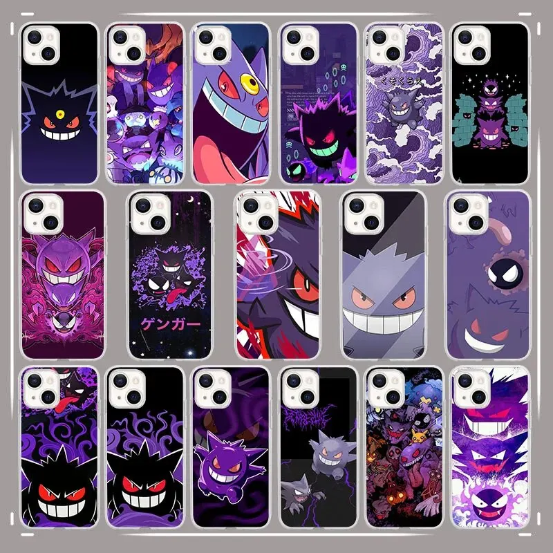 Wk-52 Pokemon Gengar Custodia Morbida Per Moto G8 G10 One Zoom Ace Action Pro G40 G Fusion Plus Play Power